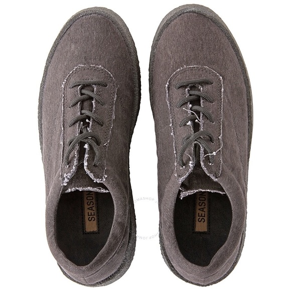 Yeezy Washed Canvas Crepe Sneaker 'Graphite' - Picture 2 of 6